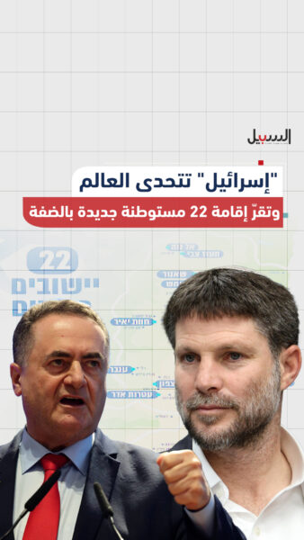 الاحتلال يتحدى العالم.. ويقرر إقامة 22 مستوطنة جديدة بالضفة الغربية