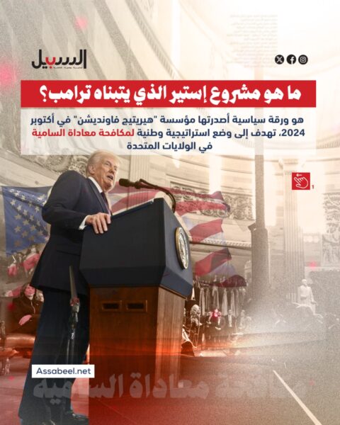 ما هو “مشروع إستير” الذي يتبناه ترامب؟ وما علاقته بمعاداة السامية؟