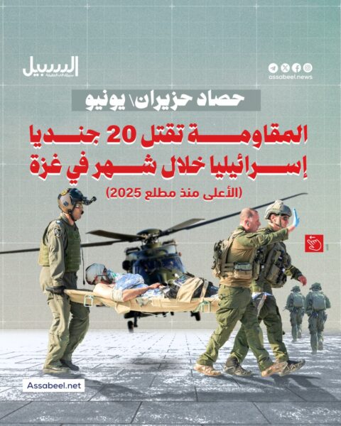 المقاومة تقتل 20 جنديا إسرائيليا خلال شهر في قطاع غزة