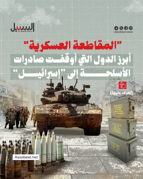 “المقاطعة العسكرية”… أبرز الدول التي أوقفت صادرات الأسلحة إلى “إسرائيل”