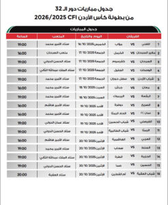 بطولة كأس الأردن 2025/2026