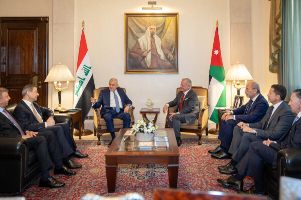 الملك والرئيس العراقي يعقدان لقاء في قصر بسمان