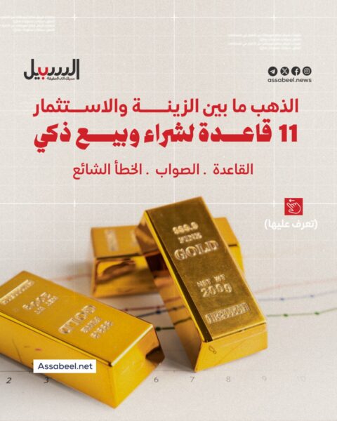 الذهب ما بين الزينة والخزينة… 11 قاعدة لشراء وبيع ذكي