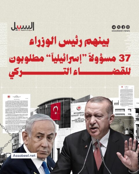 بينهم نتنياهو.. 37 مسؤولا إسرائيليا مطلوبون للقضاء التركي