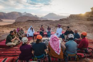 الملكة رانيا الأميرة سلمى وادي رم