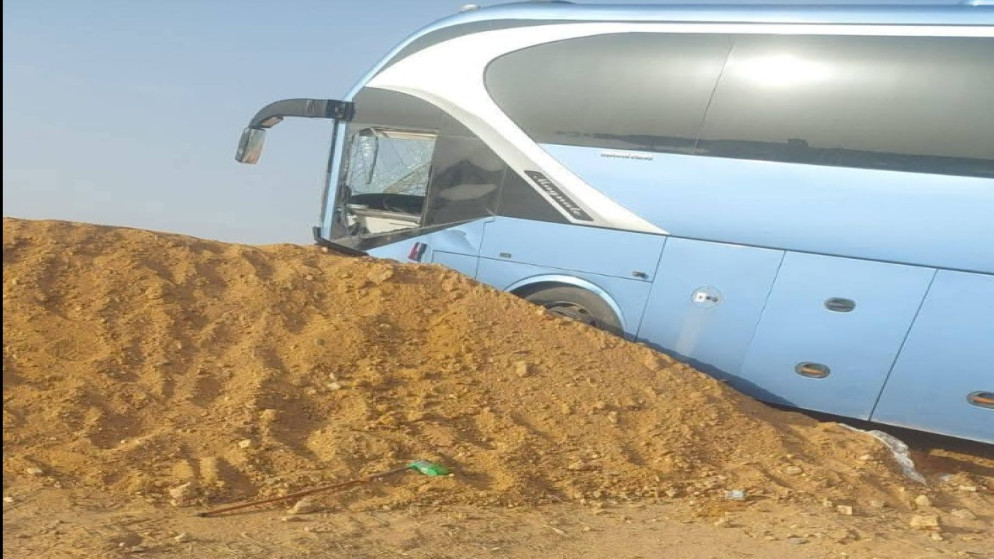 حافلة معتمرين حادث سير