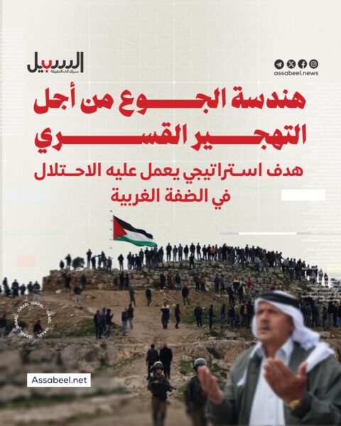 هندسة الجوع من أجل التهجير القسري.. هدف استراتيجي يعمل عليه الاحتلال في الضفة الغربية