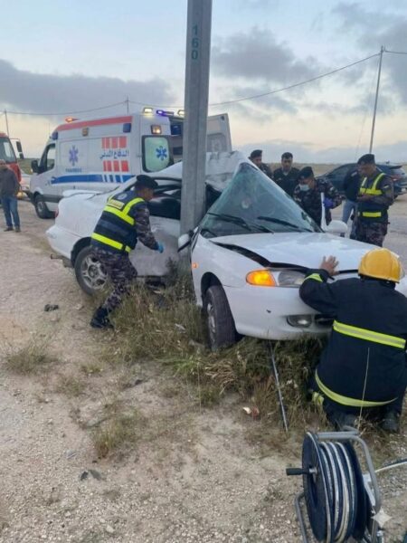 وفاة و5 إصابات بحوادث تصادم وتدهور على طريق معان وإربد والزرقاء