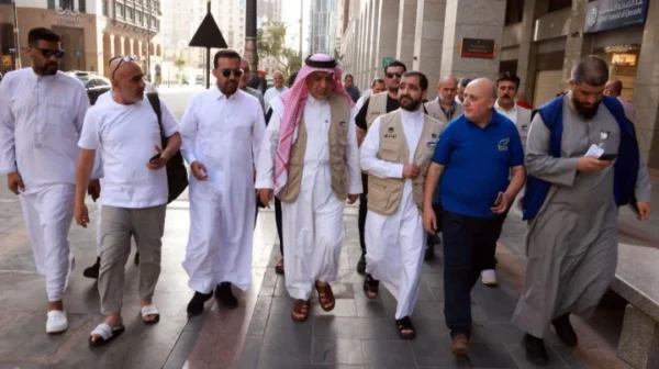 بعثة الحج الإعلامية تشارك في جولة ميدانية لمتابعة أوضاع الحجاج