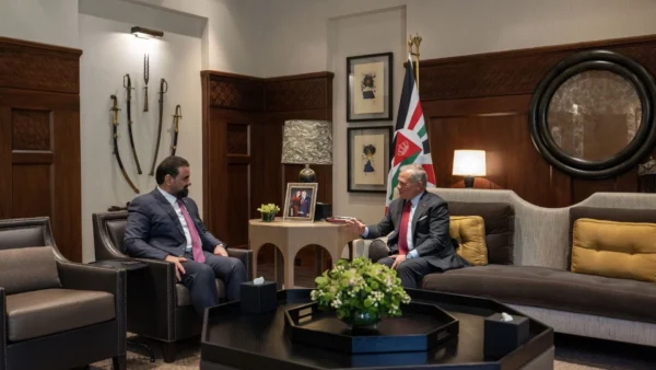 الملك يستقبل رئيس مجلس النواب العراقي