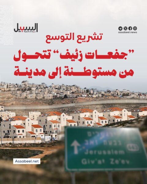 تشريع التوسع .. “جفعات زئيف” تتحول من مستوطنة إلى مدينة